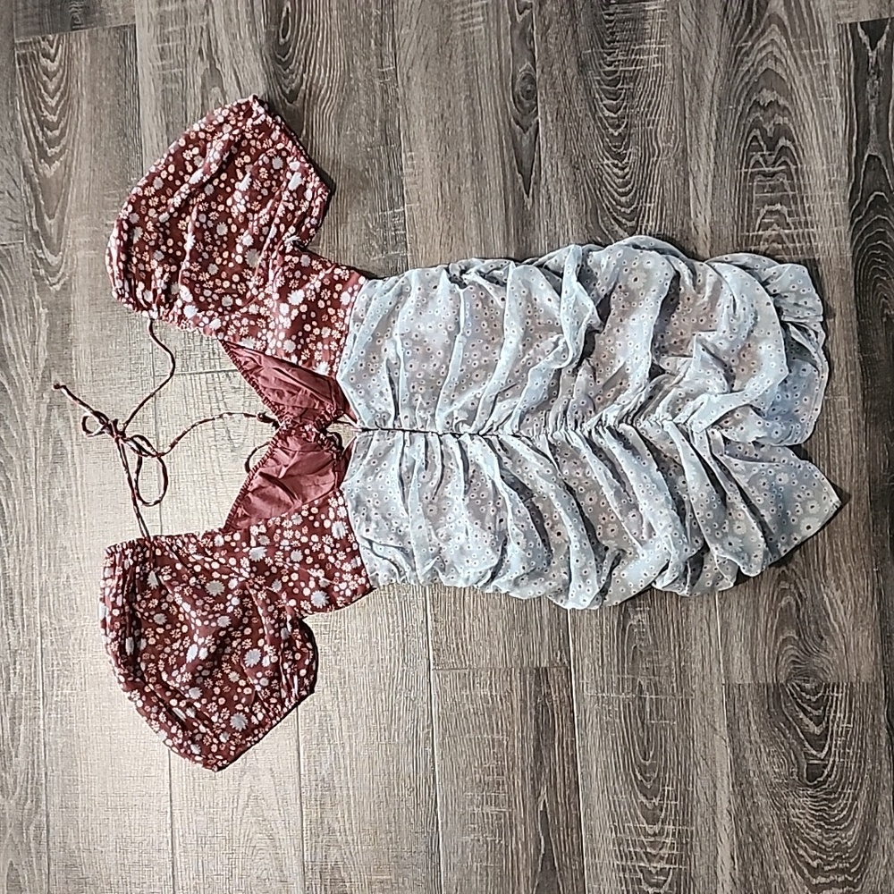 Free People "Tessa" floral Mini Dress - Picture 6 of 6